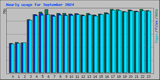 Hourly usage for September 2024