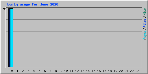 Hourly usage for June 2026