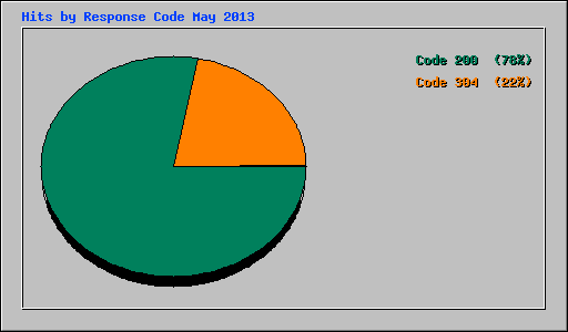 Hits by Response Code May 2013