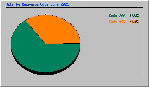 Hits by Response Code June 2021